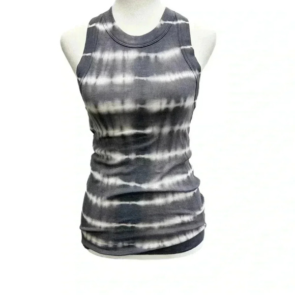 NEW Aerie Tie Dye Grey relax fit long Tank - Picture 1 of 4